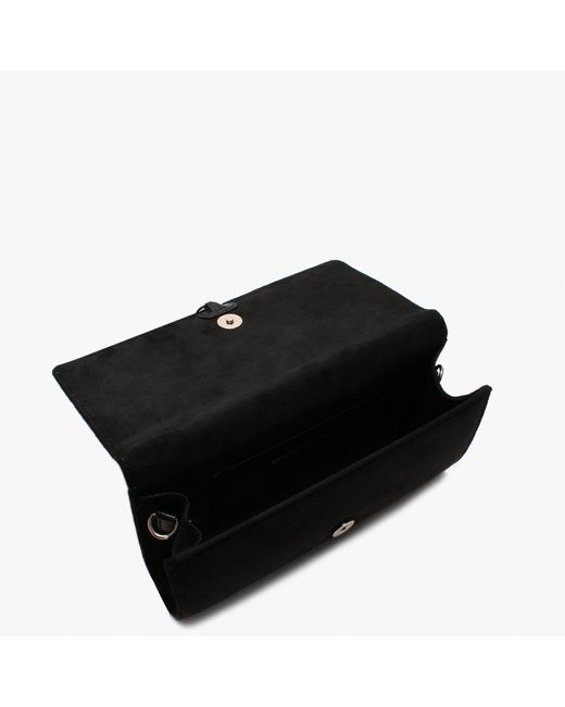 valentino black studded clutch