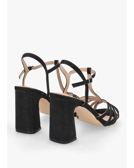 Daniel Multicolor Iceline Metallic T Bar Block Heel Sandals