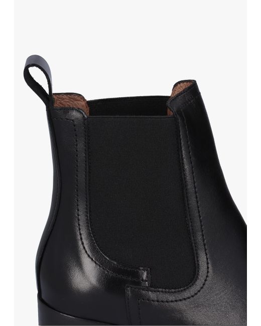 Wonders Yani Black Leather Chelsea Boots
