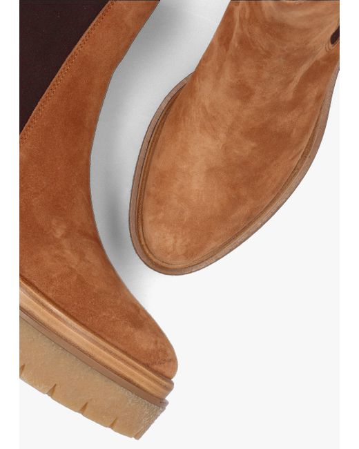 Alpe Brown Alpine Taupe Tan Suede Tall Chelsea Boots
