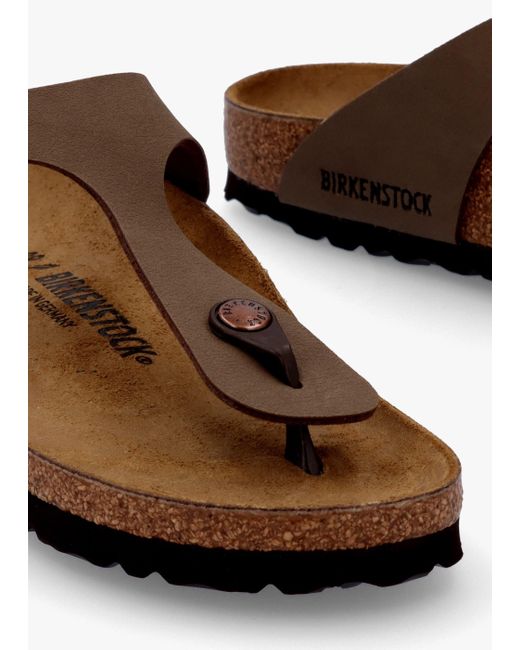 Birkenstock Brown Gizeh Narrow Fit Mocca Birko-flor Sandals