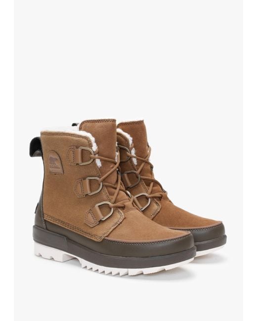 Sorel Brown Torino Ii Parc Shearling Velvet Tan Olive Green Waterproof Boots