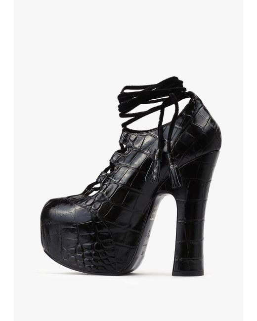 Vivienne Westwood Elevated Platform Black Heels | Lyst
