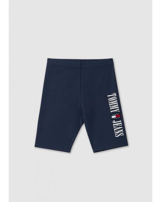 Tommy Hilfiger Blue Womens Navy Cycle Shorts In Twilight Navy