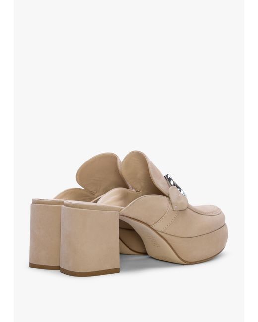 Beige hot sale backless loafers