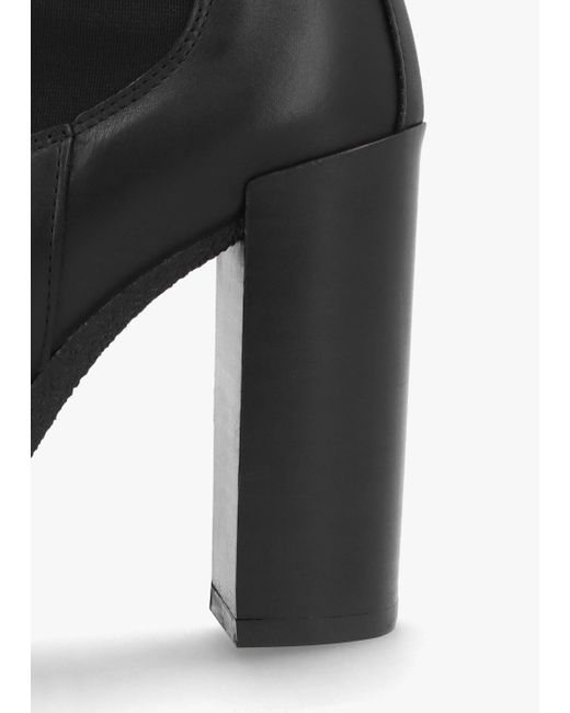 Alpe Ablush Black Leather Platform High Heel Ankle Boots | Lyst UK