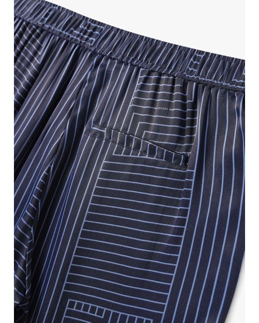 Levete Room Blue Lroom Dea Geometric Print Trousers