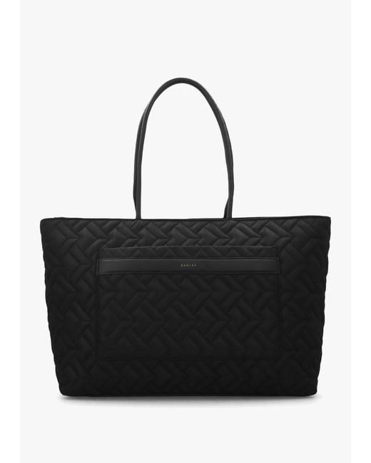 Radley Black Large Holland Park Quilted Tote Bag