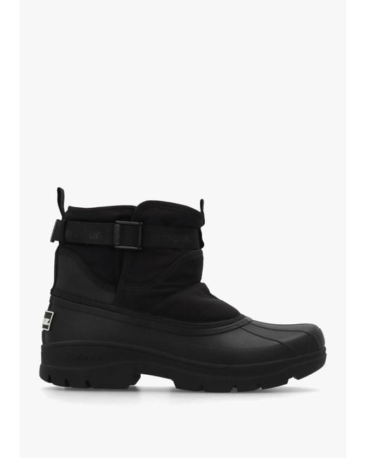 Barbour Black Braybourn Duck Wellington Boots