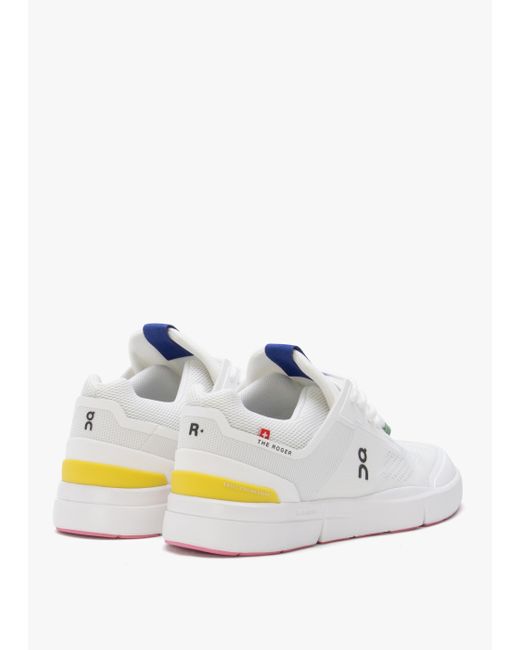 On Shoes The Roger Spin Undyed White & Yellow Trainers