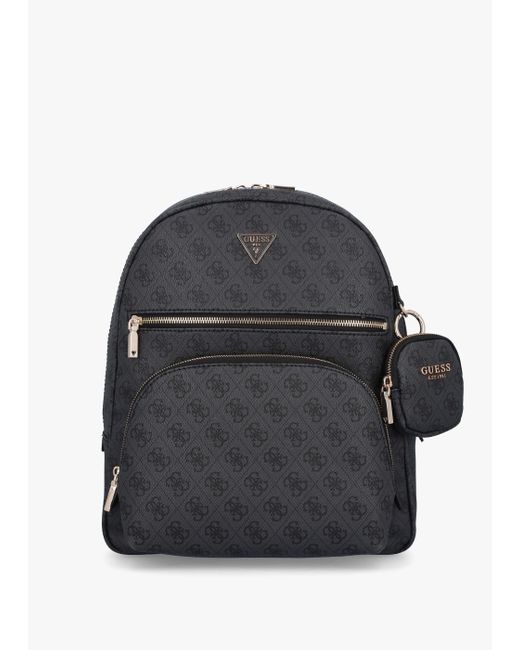 GUESS Power Play Tech Backpack L - Zaino Nero Capiente Per Università E Scuola, Con Scomparti Organizzativi