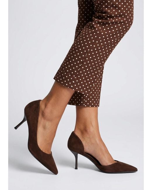 Daniel Brown Emma D'Orsay Mid Heel Court Shoes