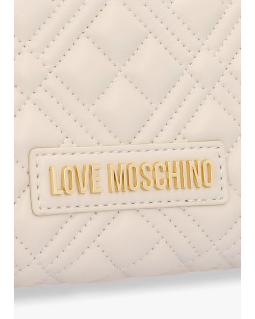Love Moschino Natural Pearl Quilt Avorio Shoulder Bag