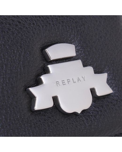 Replay Black Trifold Wallet