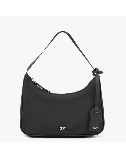 DKNY Casy Demi Black Nylon Shoulder Bag
