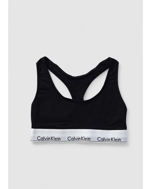 Calvin Klein Ck Underwear Modern Cotton Racerback Bralette in