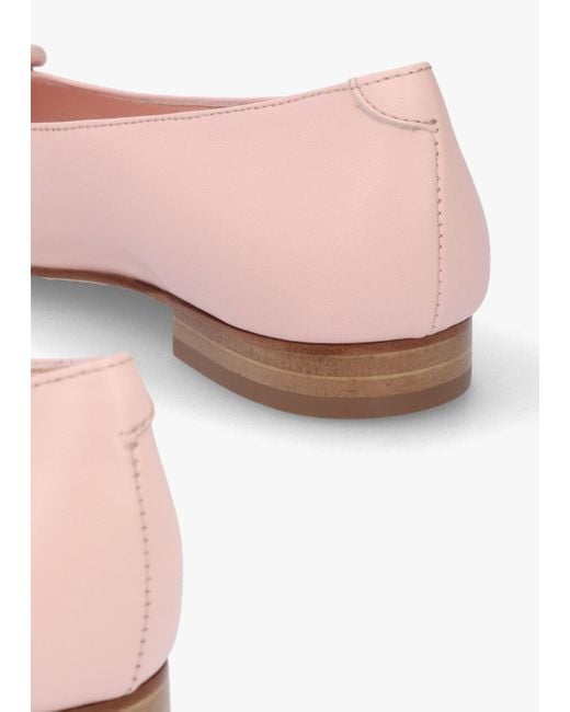 Daniel Nala Pink Leather Pointed Toe Flat Pumps