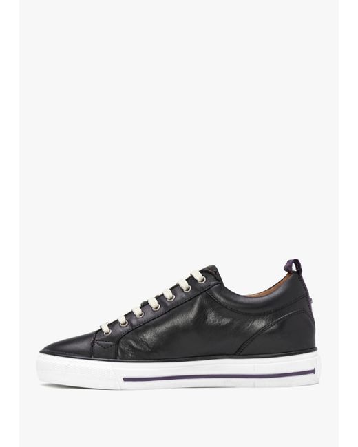 Moda In Pelle Brayleigh Black Leather Trainers