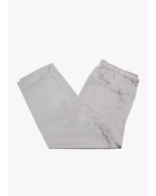 Daniel Gray Grey Satin Look Fisherman Trousers