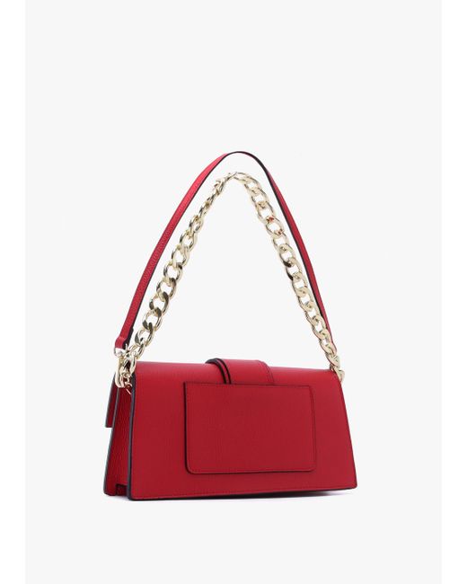 Daniel Lara Red Leather Chain Strap Bag