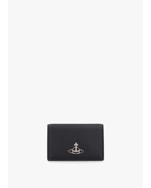 Vivienne Westwood White Black Card Holder for men
