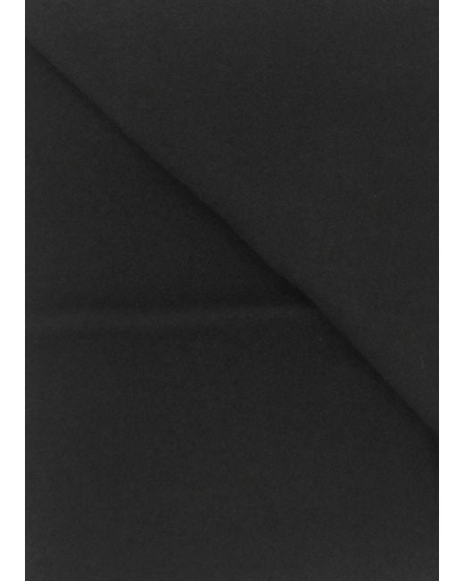 Vivienne Westwood Black Embroidered Wool Scarf