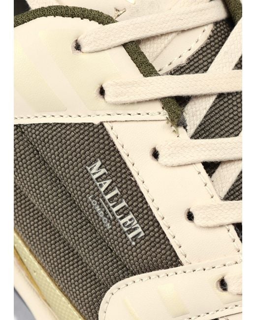 Mallet White Khaki Holloway Trainers