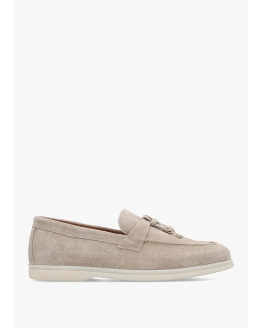 Daniel White Siani Grey Suede Loafers