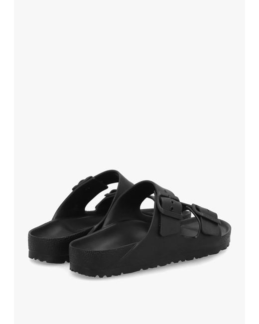 Birkenstock Black Arizona Eva Two Bar Mules , Patent