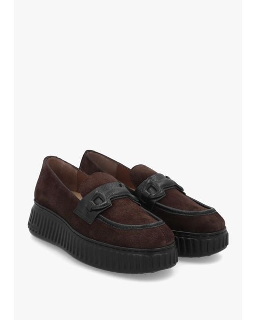 Wonders Black Xfly 03 Dark Loafers
