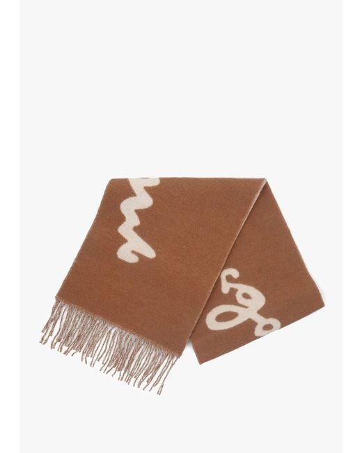 Marc Jacobs White Marc Is Joy Copper Wool Scarf