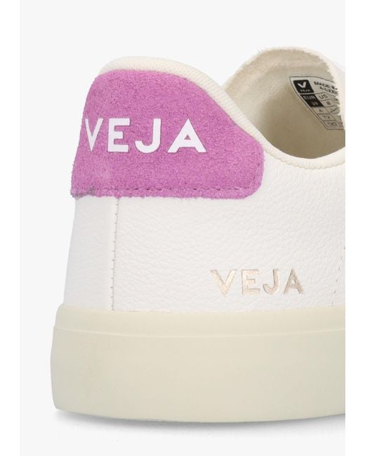 Veja Pink Campo Chromefree Leather Sneakers
