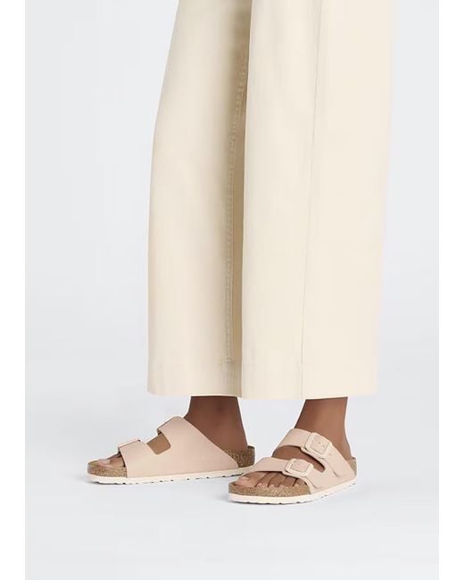 Birkenstock Pink Arizona Birko-Flor New Two Bar Mules
