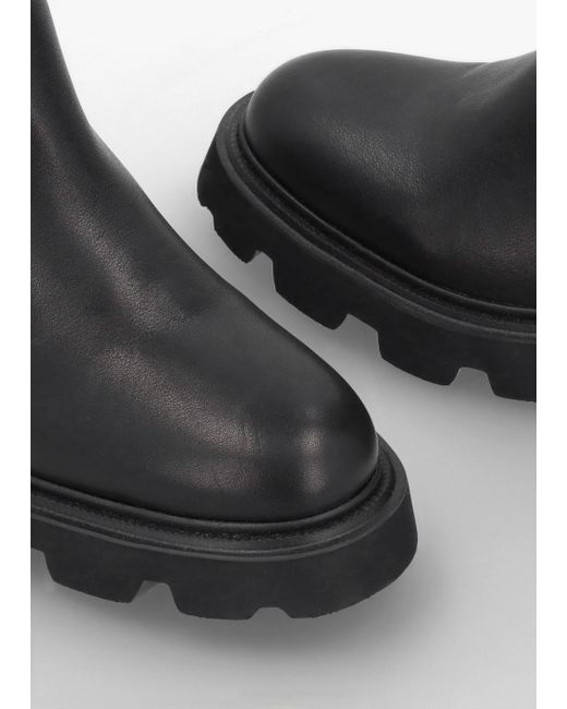 Daniel Alice Black Leather Elasticated Over The Knee Boots