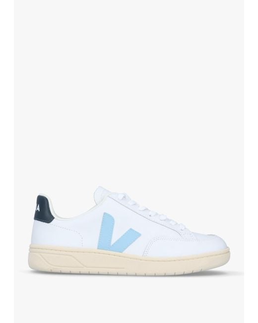Veja Blue V-12 Leather Extra Steel Nautico Trainers