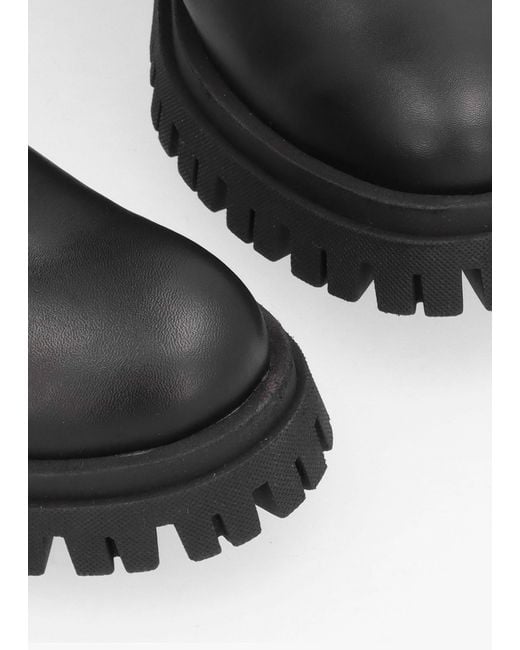 Daniel Larisa Black Leather Stretch Over The Knee Boots