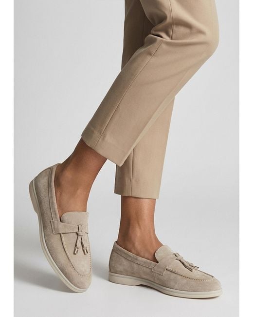 Daniel White Siani Grey Suede Loafers