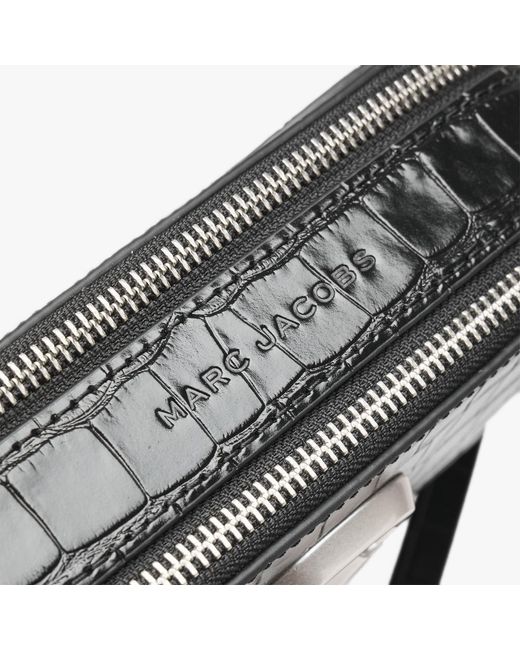 Marc Jacobs The Snapshot Croc Chain Black Leather Camera Bag Lyst