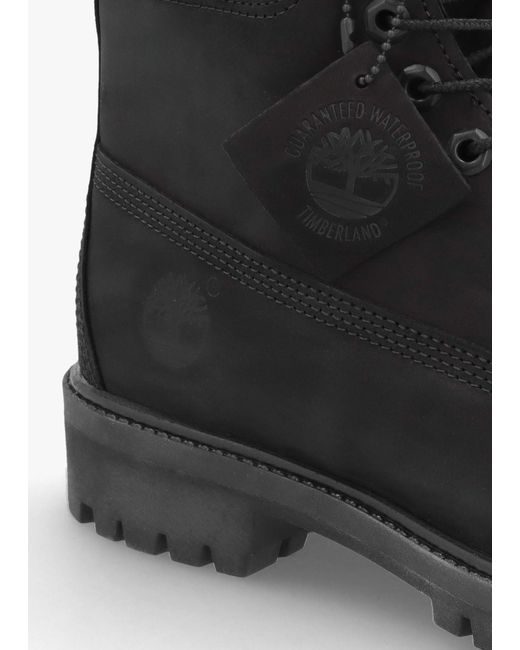 Timberland Black Premium 6 Inch Waterproof Boots