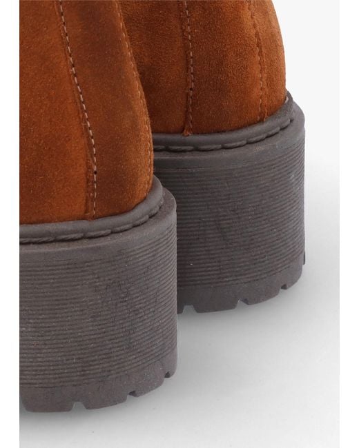 Daniel Brown Lassi Tan Suede Chunky Chelsea Boots