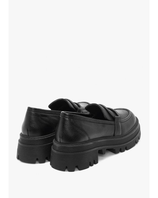 Daniel Vover Black Leather Chunky Loafers
