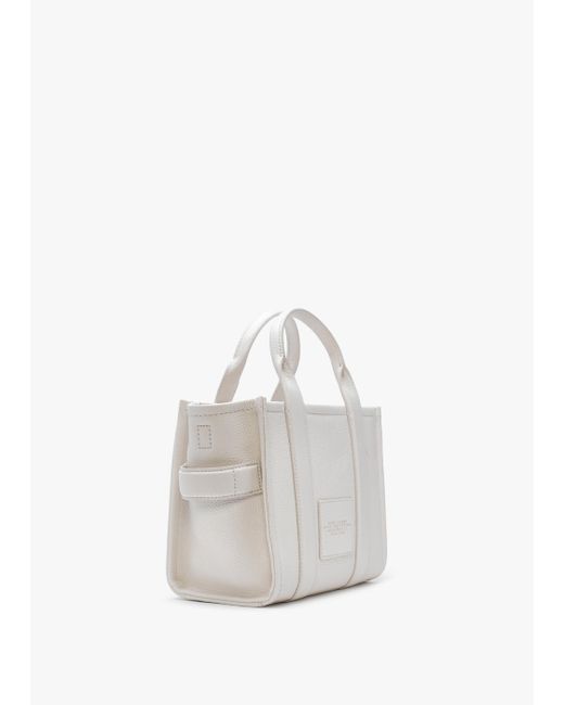 Marc Jacobs White The Leather Small Cotton Tote Bag