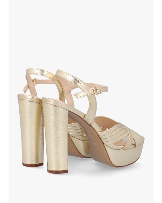 Daniel Metallic Avery Gold Platform Heeled Sandals