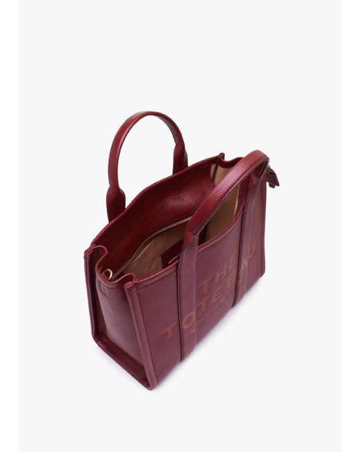 Marc Jacobs Purple The Leather Medium Cherry Tote Bag