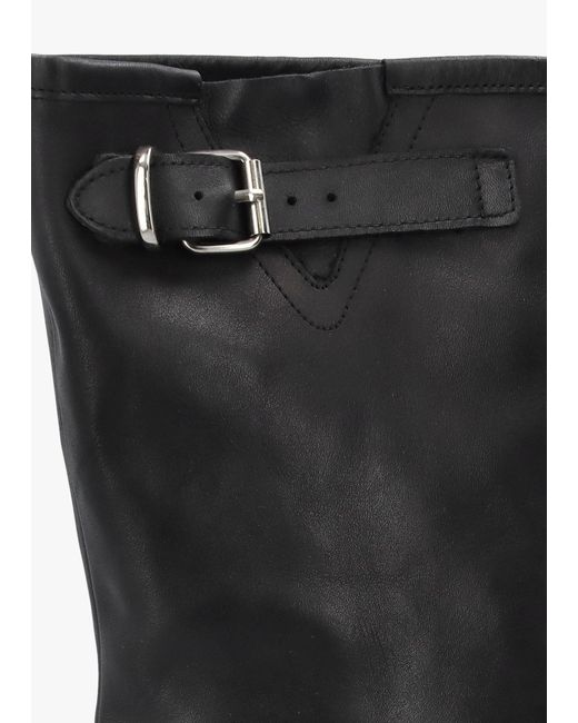 Daniel Black Wide Leg Chunky Calf Boots