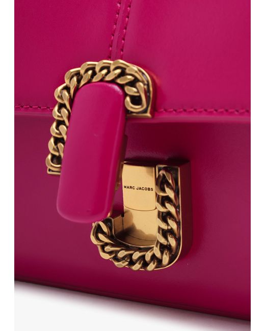Marc Jacobs The St. Marc True Lipstick Pink Leather Chain Wallet