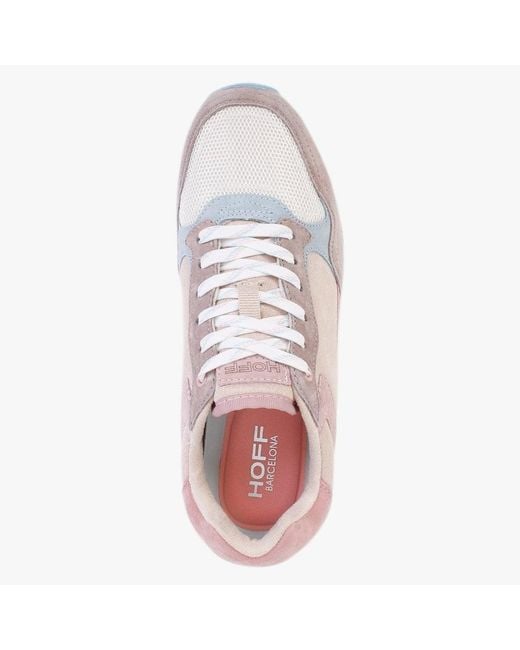 HOFF Pink Barcelona Multicoloured Suede Trainers