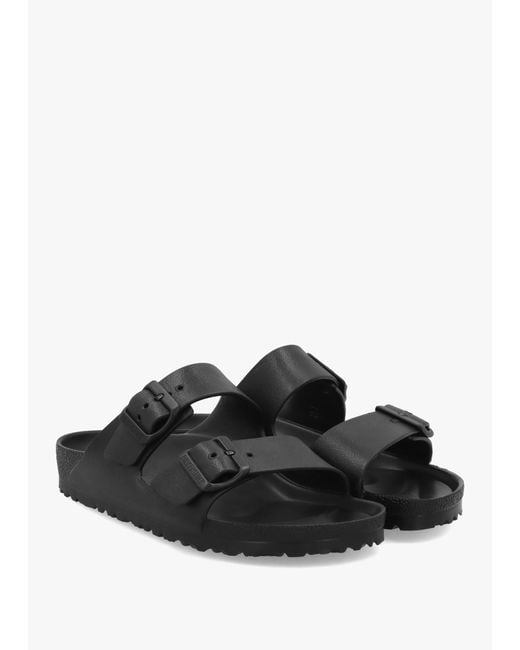 Birkenstock Black Arizona Eva Two Bar Mules , Patent