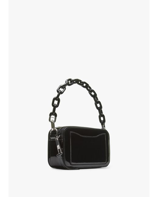 Marc Jacobs The Snapshot Black Patent Leather Camera Bag Lyst