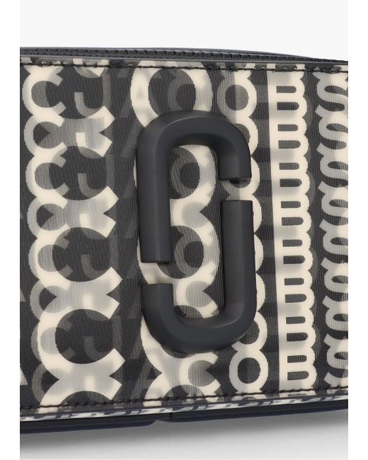 Marc Jacobs Blue The Slingshot Monogram Lenticular Black White Shoulder Bag